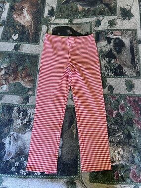 Sara Campbell Gingham Cropped Pants